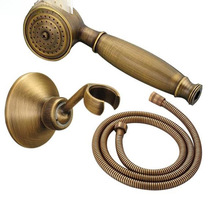 欧式古复古风格全铜纯黑古铜淋浴花洒手持小蓬头喷头手喷单花洒.