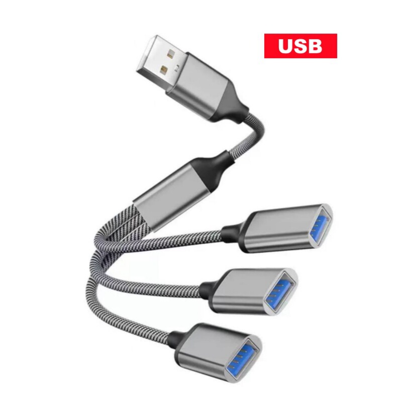 Type-C to Otg Adapter Cable Charging Audio Multi-Interface Converter Splitter Otg One to Three Extender