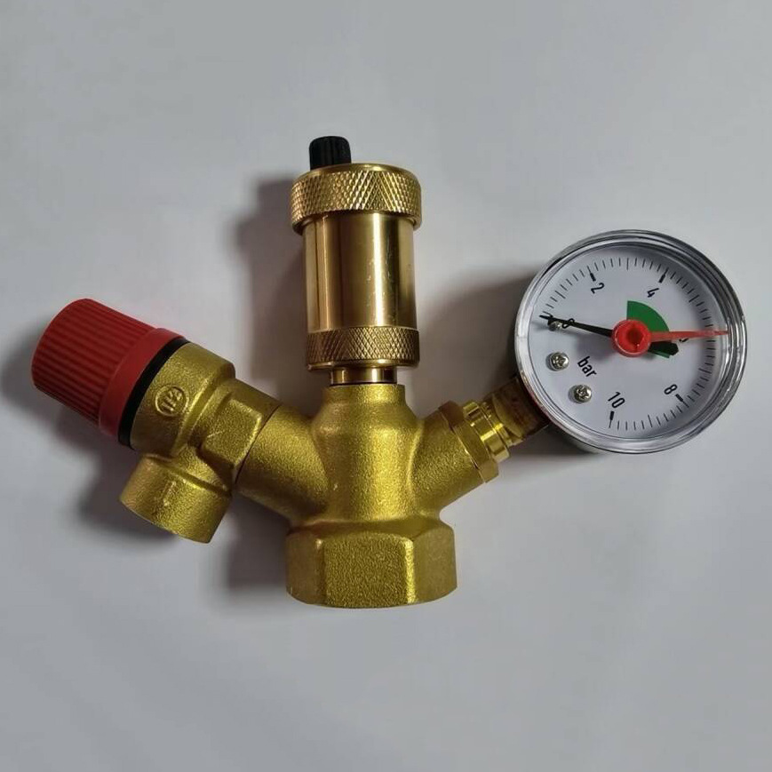 空气能中央空调锅炉稳压阀排气泄压阀空气能锅炉阀安全组件安全阀