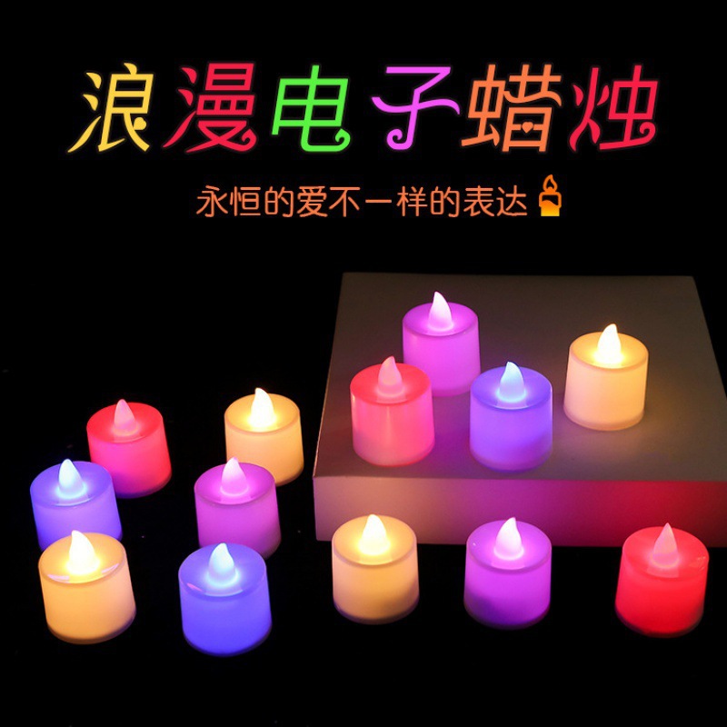 로얄 블루 빛나는 촛불