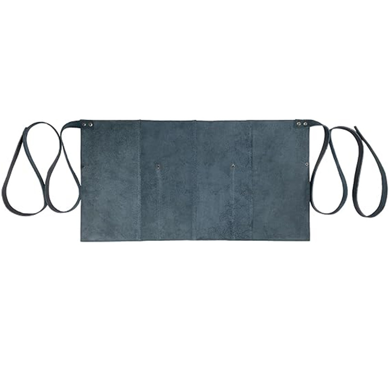 Riñonera de PU con correa retro transfronteriza, moda, peluquería, tijeras, estilista, media longitud, personalidad impermeable, delantal de cuero personalizado