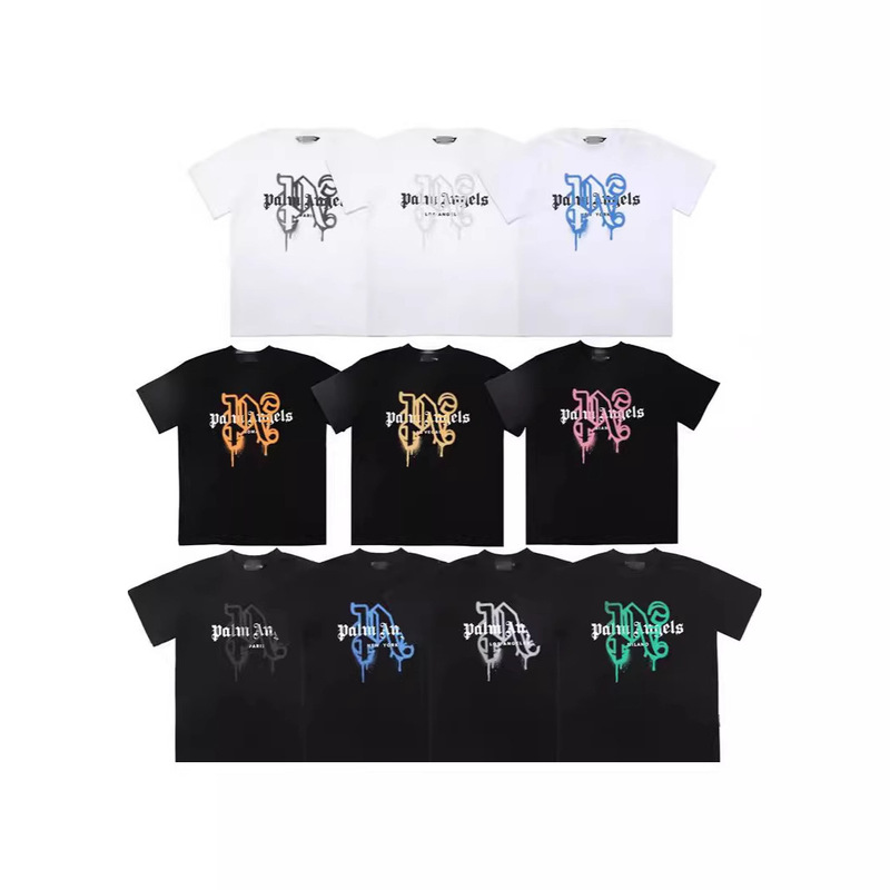 Correct Palm Palm Angel Broken Bear T-shirt Men's Angels Loose Short Sleeve Couple's Five-pointed Star Top