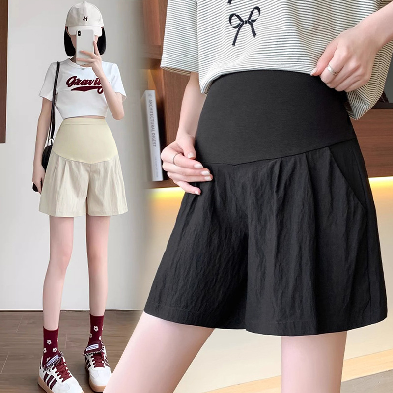 Maternity Pants Shorts Summer Outer Wear Thin 2025 New Pregnancy Yamamoto Bottoming Maternity Wear Petite Summer Wear