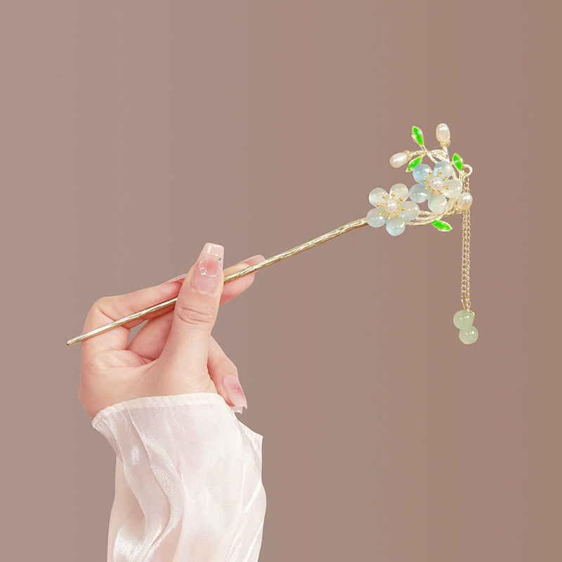 Hairpin Hanfu заколка для волос, орхидея цветочный декоративный аксессуар для волос, простая элегантная китайская стиль