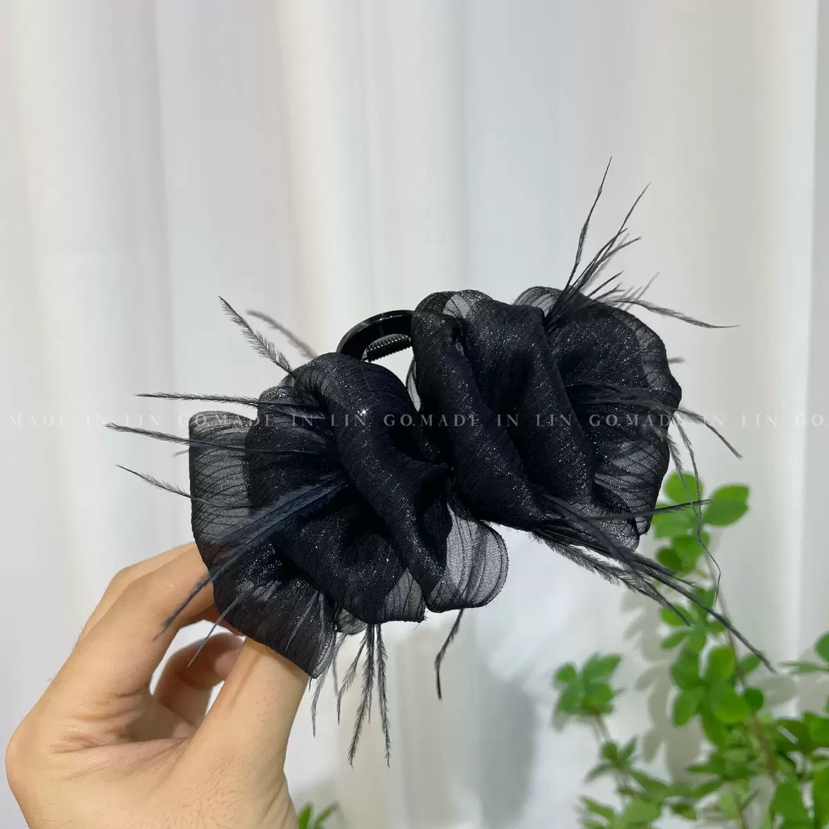 11cm 블랙 시어서커