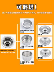 S588廚房洗菜盆洗碗下水器蓋子配件水槽過濾網漏塞子堵頭不鏽鋼池