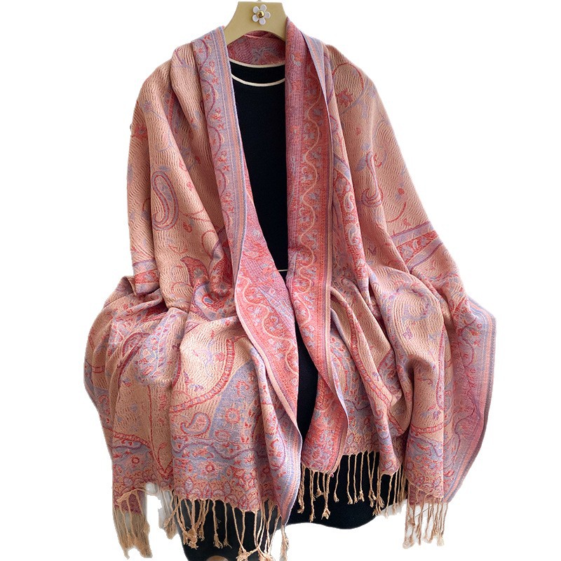 Chal de Jacquard de Imitación Cachemira Térmico para Primavera image 6