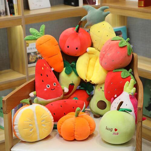 Simulation fruit plush toy pineapple fruit and vegetable strawberry orange doll wedding throw doll catcher rag doll