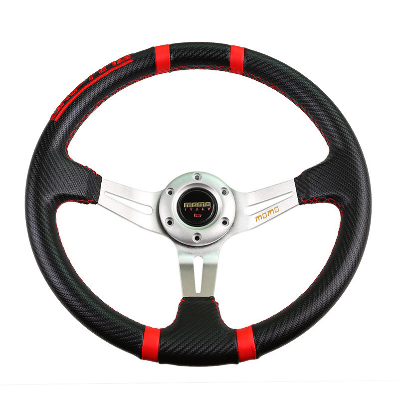 14 inch Modified Steering Wheel Racing Universal Suede Leather