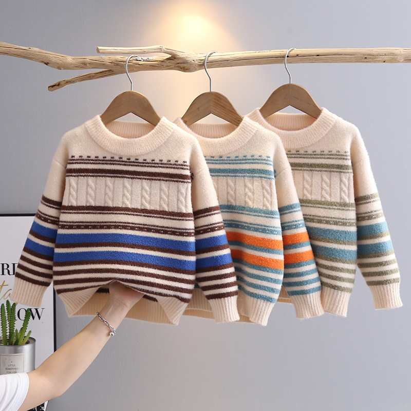 2024 Autumn/Winter New Style Knitted Cardigan for Children, Korean Style, Stylish Girls' Sweater/Coat Top