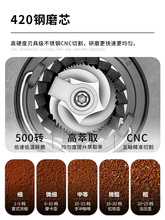 O6AM定量款电动磨豆机咖啡豆研磨机手冲意式磨粉器家用小型