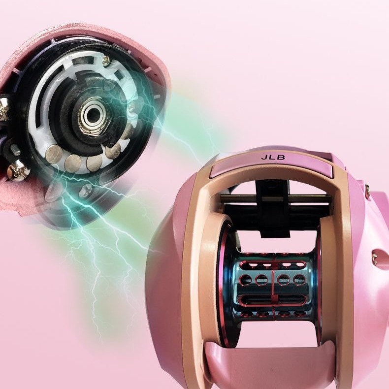 Rueda de goteo Macaron rosa chica fresca Yuantou metal alambre de pesca línea antiexplosión cooperación fábrica de alarma al por mayor