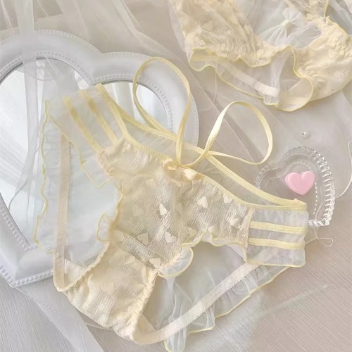 Love Tonight ~ Pure Desire Hollow Girls Sweet Lace Mesh Girls Summer Thin Breathable Seamless Panties for Girls