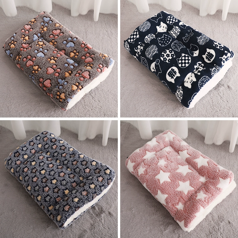 Собачий коврик зимний кошачий шерстяной одеяло осенний и зимний матрас для домашних животных Тедди спит зимой