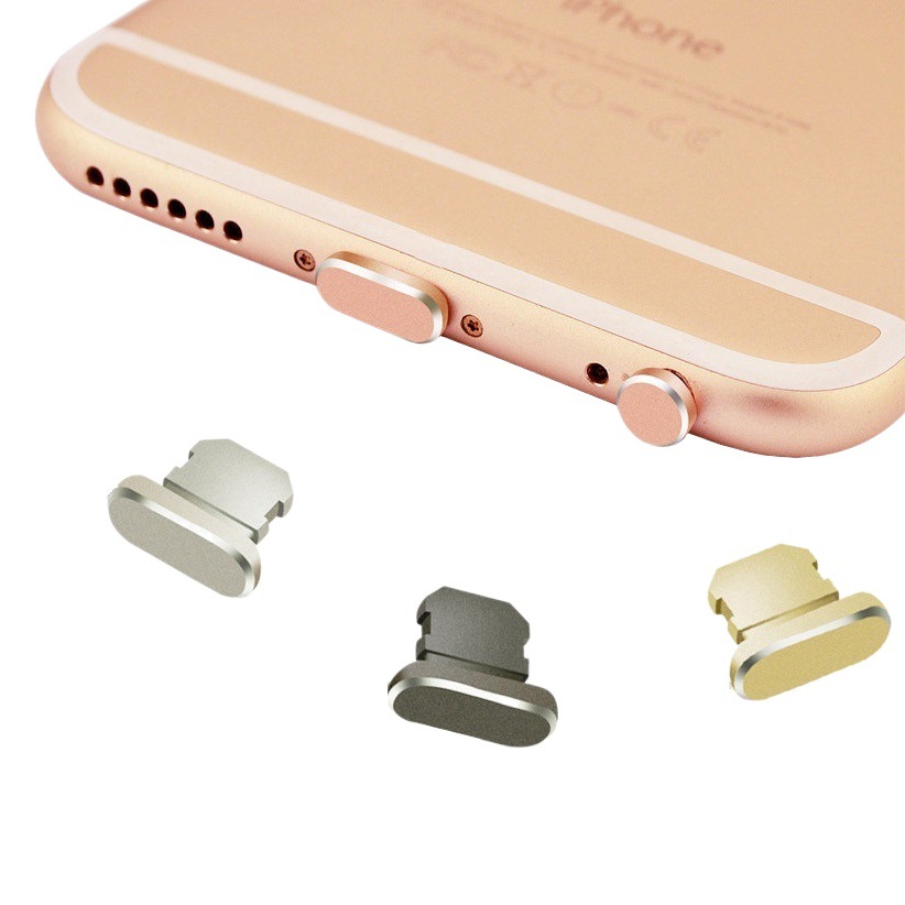 Aplicable a Apple x enchufe de polvo iphone x metal xs max teléfono móvil universal enchufe de carga 8p enchufe de datos