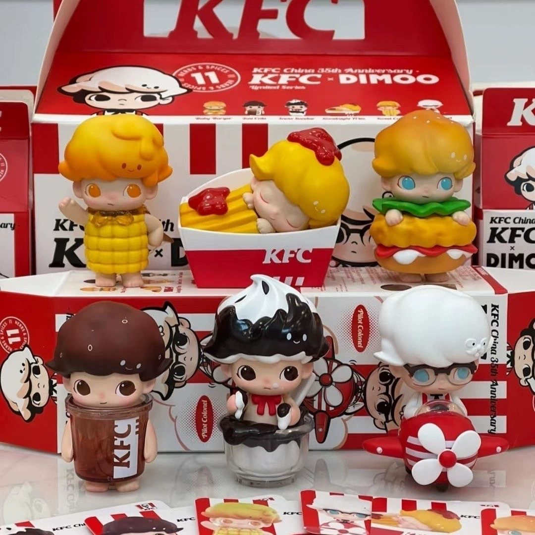 POPMART DIMOO KFC KFC совместная слепая коробочка наборы ручной работы сувениры детские модные игрушки