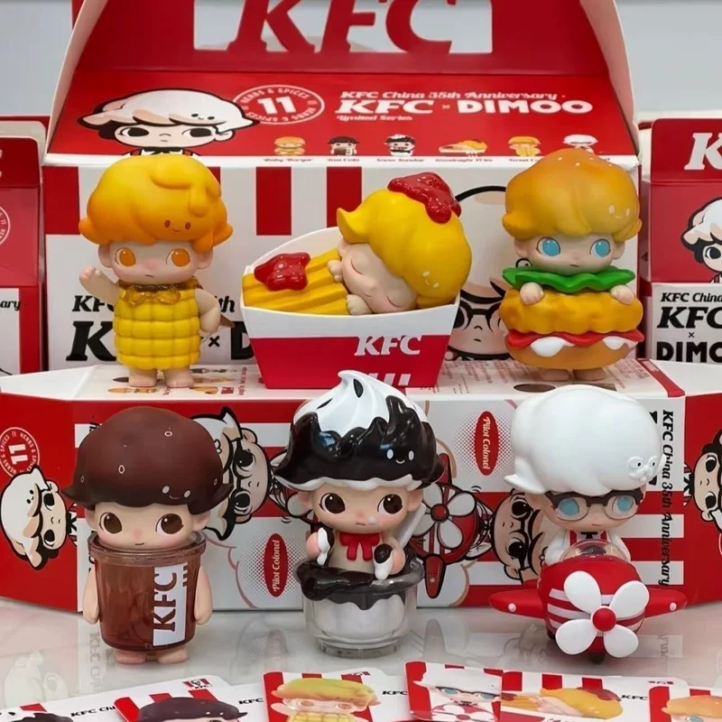 POPMART DIMOO KFC KFC совместная слепая коробочка наборы ручной работы сувениры детские модные игрушки