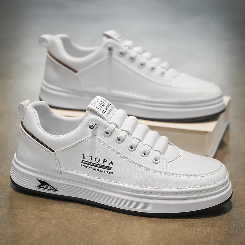 Men's Shoes New Style Breathable White Sneakers Men's Trendy Versatile...