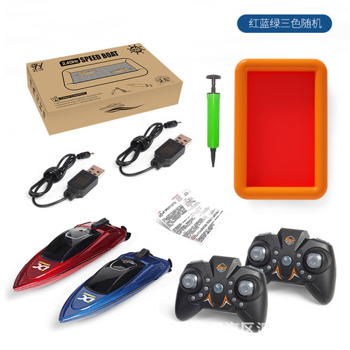 Cross-border remote control boat 2.4G electric high-speed waterproof yacht boy gift children remote control toy wholesale