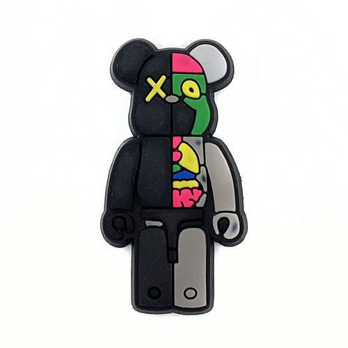 Amazon KAWS series shoe flower shoe buckle PVC plastic soft rubber shoe flower hole shoe decorative buckle set