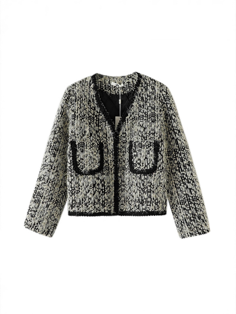 130-320 plus size women's clothing French Chanel style elegant coat for plump girls high-grade socialite woven winter New 130-320 plus size women's clothing French Chanel style elegant coat for plump girls high-grade socialite woven winter New