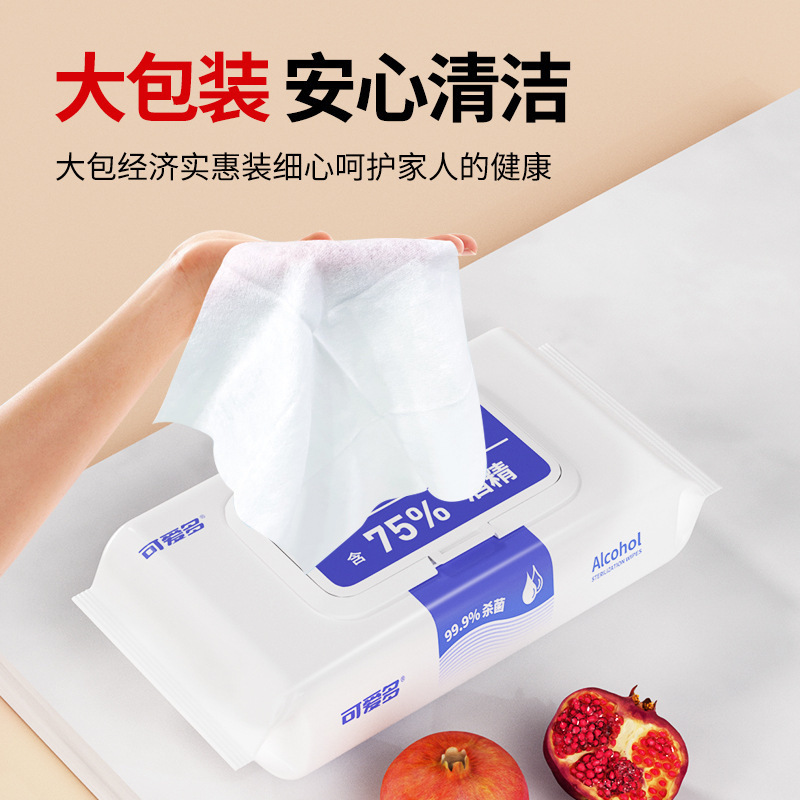 かわいいマルチ除菌ワイプ 75% アルコールワイプ 使い捨て除菌ワイプ 40 枚/パック|undefined