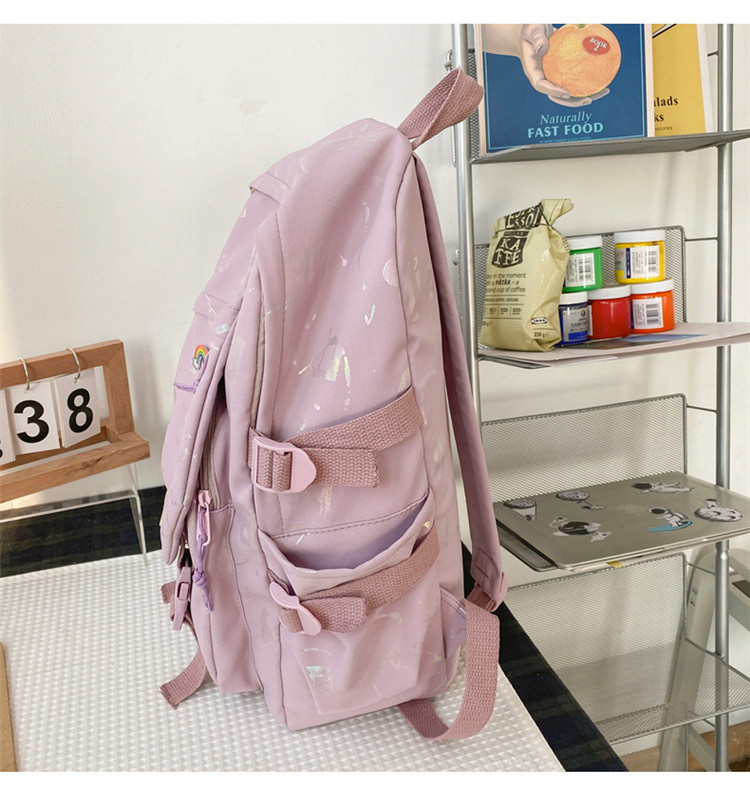 Schoolbag Primary School Girls Ins Casual All-matching High School Student Backpack Japanese College Junior High School Large Capacity Backpack display picture 13
