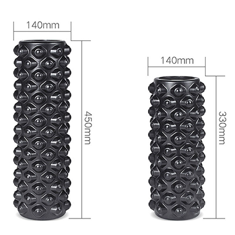 Rodillo de masaje de eje de espuma de yoga columna de yoga Ejercicio de palo de diente de lobo fitness pierna flaca relajación muscular Rolling back eje de masaje