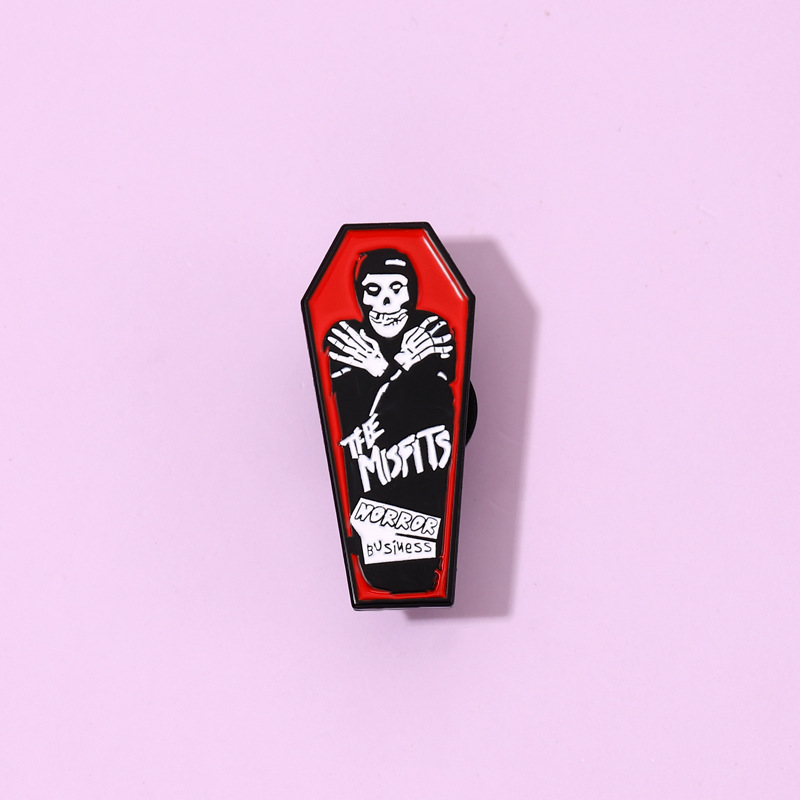 7g Weight Brooches Classification Street Occasion Funny Punk Pin Badge Skull Alloy Metal Plating Unisex Brooches