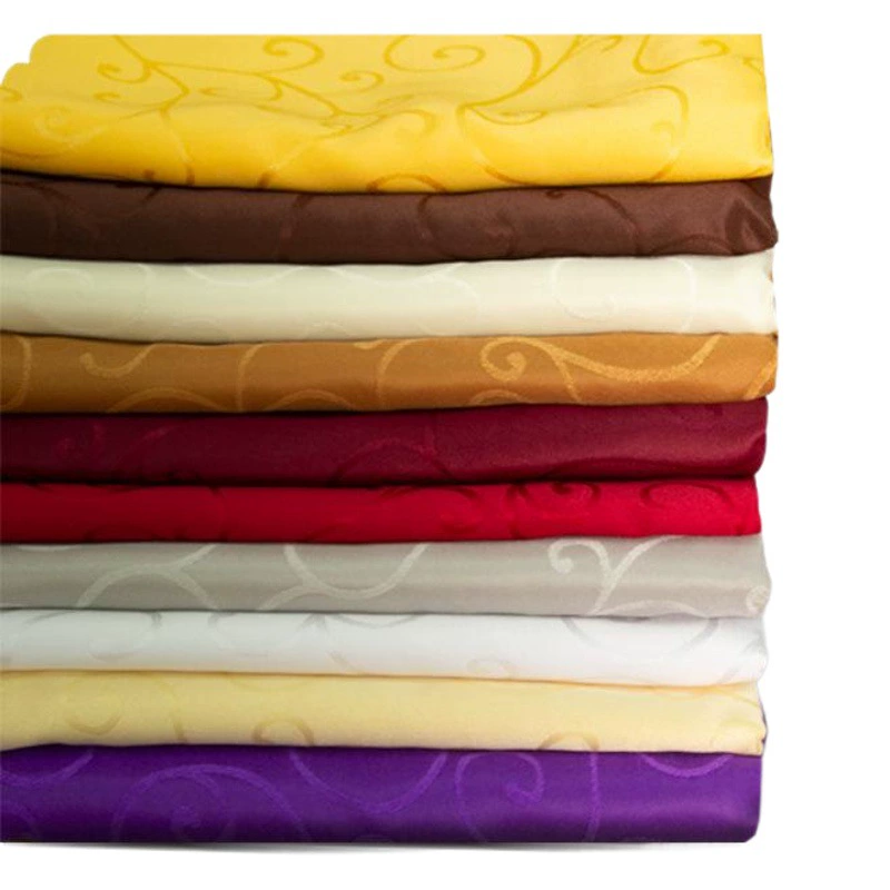 Отель скатерть Отель круглый скатерть Обеденный стол ткань Жаккардовая скатерть Двойной крючок одиночный крючок