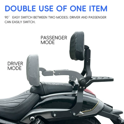 Motorcycle folding backrest for — Motorcycle cushion