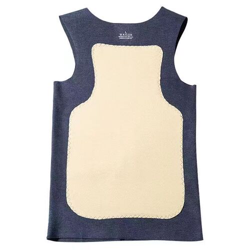 Seamless patch thermal vest men's belly protection plus velvet underwear Degar velvet autumn and winter double-sided brushed base vest