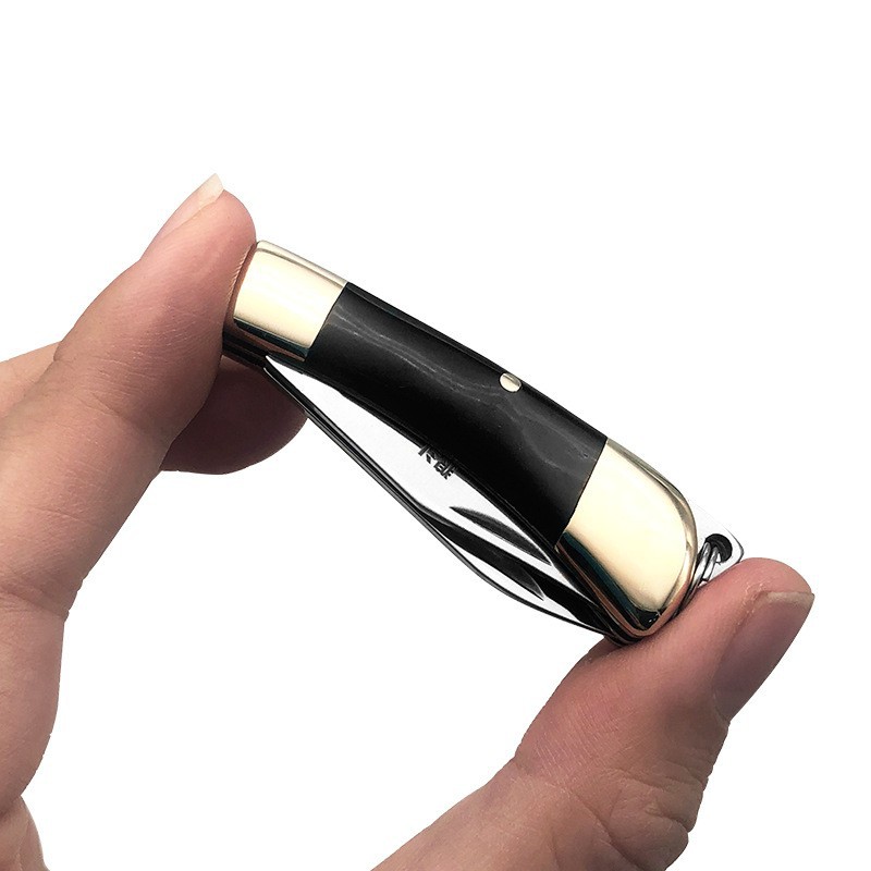 随身锋利折叠小刀小号钥匙刀户外迷你防身刀具便携双刃水果刀