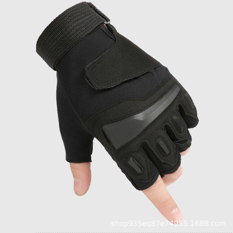 Guantes tácticos de medio dedo hombres y mujeres antideslizantes transpirable entrenamiento al aire libre deportes ciclismo bicicleta motocicleta guantes delgados