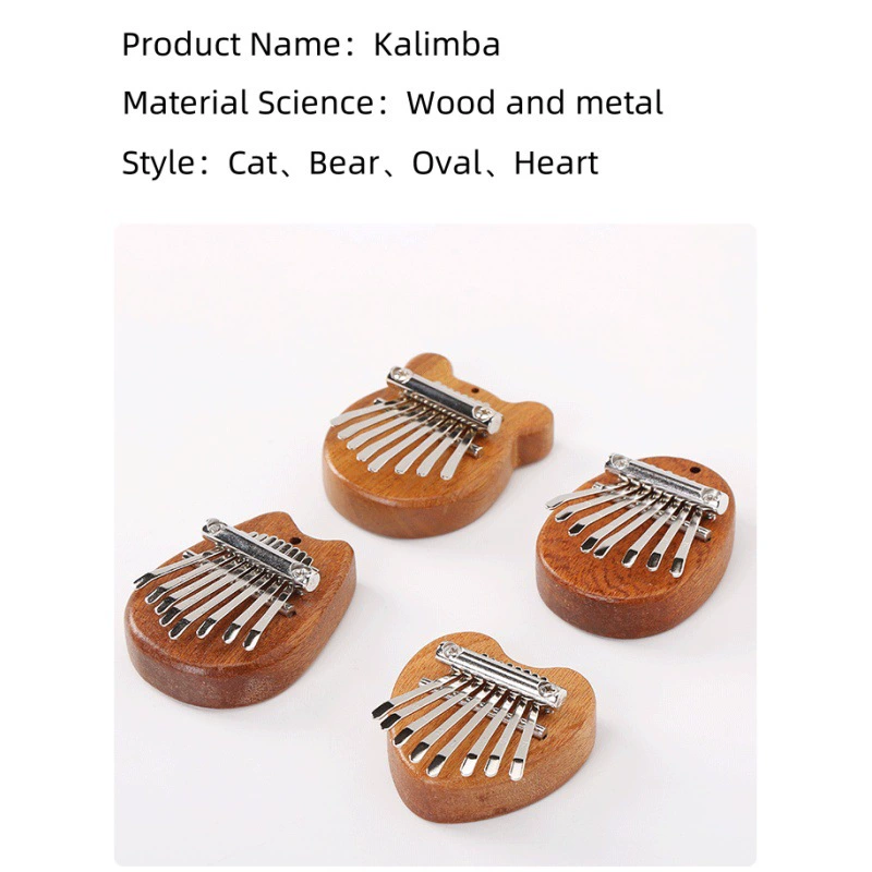 8 -tone mini kalimba finger thumb piano Marimba Kalinba music accessories pendant gift