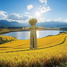 稻草人工艺品道具稻草工艺手工编织编制工艺影视万圣节制作装饰