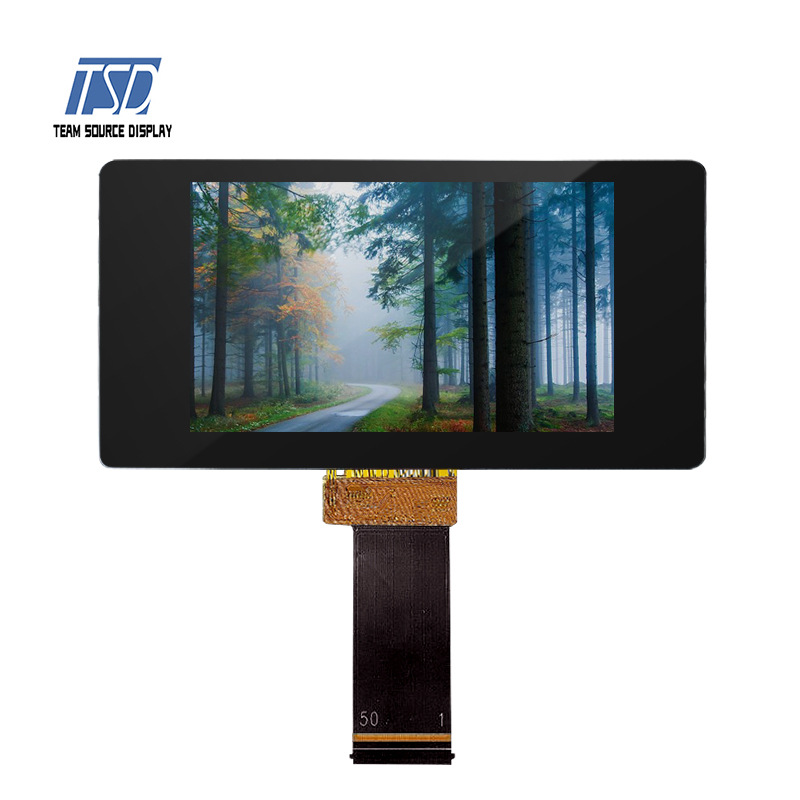5寸800*480 1500亮度   RGB接口 带一体黑CTP  车载 户外终端tft