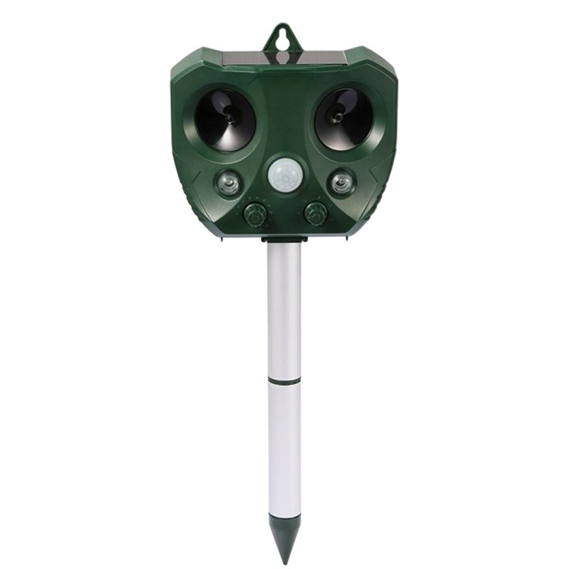 Repelente ultrasónico de venta caliente transfronterizo repelente de ratones solar al aire libre repelente de pájaros con flash de inducción infrarroja