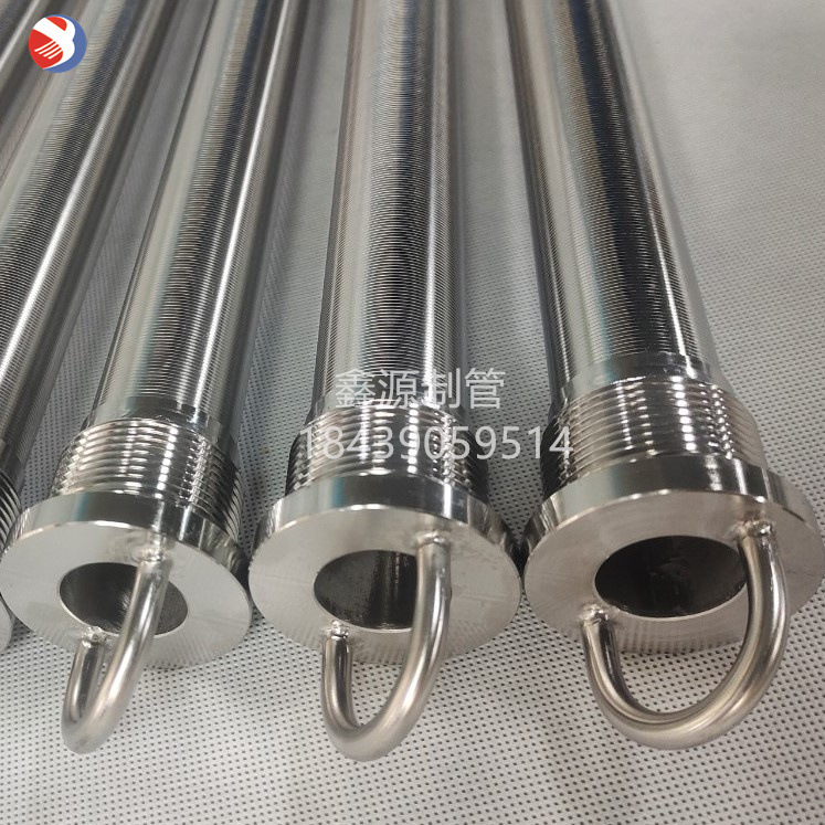 纯圆304不锈钢T型绕丝滤芯 封头螺纹绕丝内进液