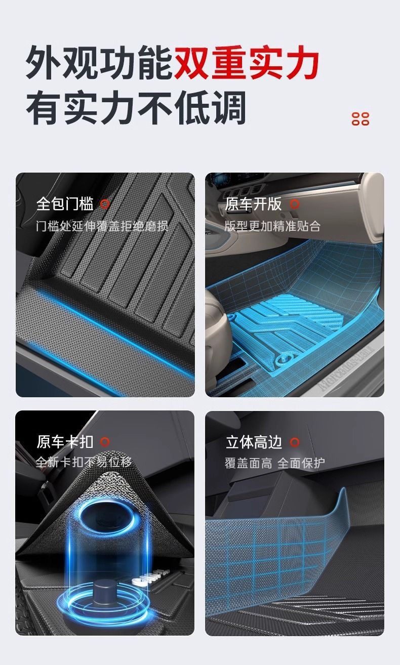 Suitable for Car Floor Mats, Tpe Car Floor Mat Package, Upper Threshold Layer, Multi-Model Environmentally Friendly Car Supplies Wholesale