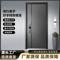 极简风 防橇钢/防盗门入户门明合页暗装工艺内外同色现货当天发