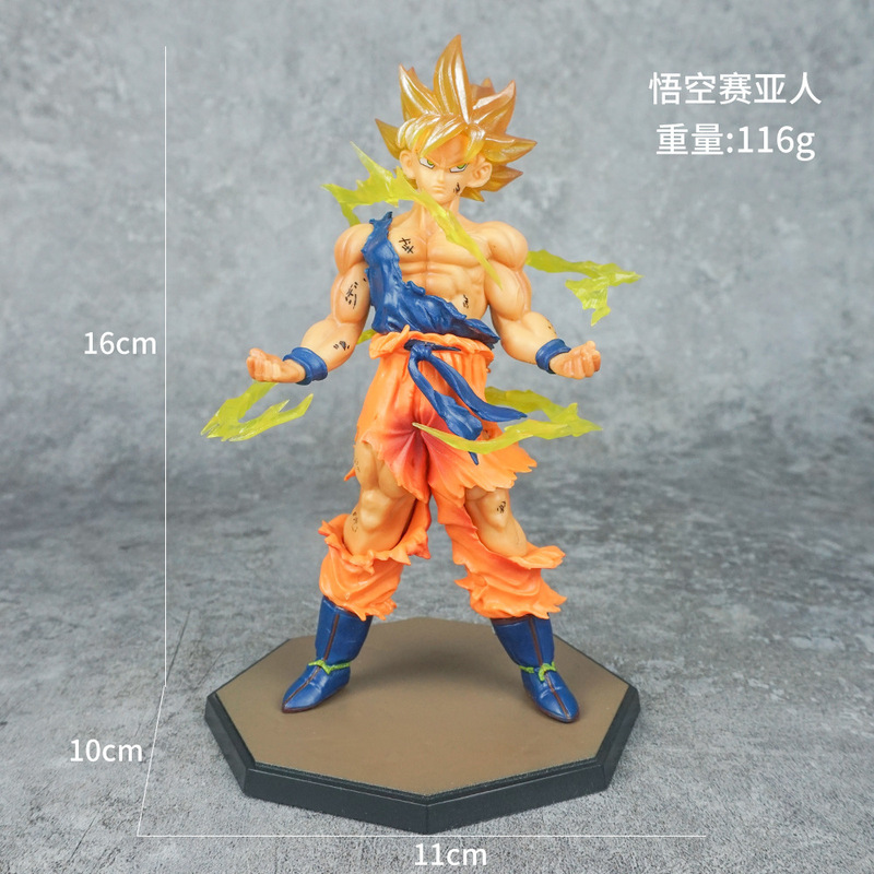 ドラゴンボール家族ポートレート悟空カカロットフィギュアサイヤ人ベジータスーパーブルー人形周辺誕生日ギフト|undefined