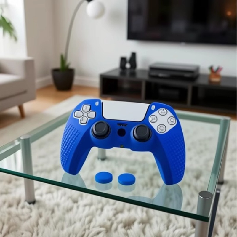 ps5 gamepad protective cover 2 rocker key caps PS5 with point injection silicone cover key cap suit
