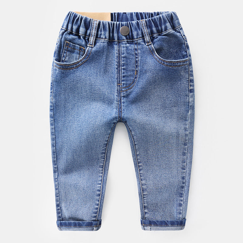 Hombres y niñas, jeans para bebés, pantalones casuales para niños, primavera y otoño, nuevos pantalones para niños sueltos y guapo, pantalones rectos para niños