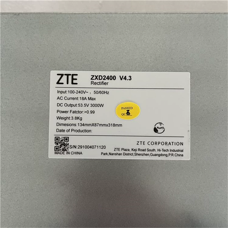 Модуль выпрямителя питания ZTE, 2400В, 48В, 50А, 3000Вт
