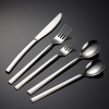 Eyn 304 stainless steel Korean spoon spoon fork rectangular handle tone pupa spoon size company gift tableware tableware steak knife