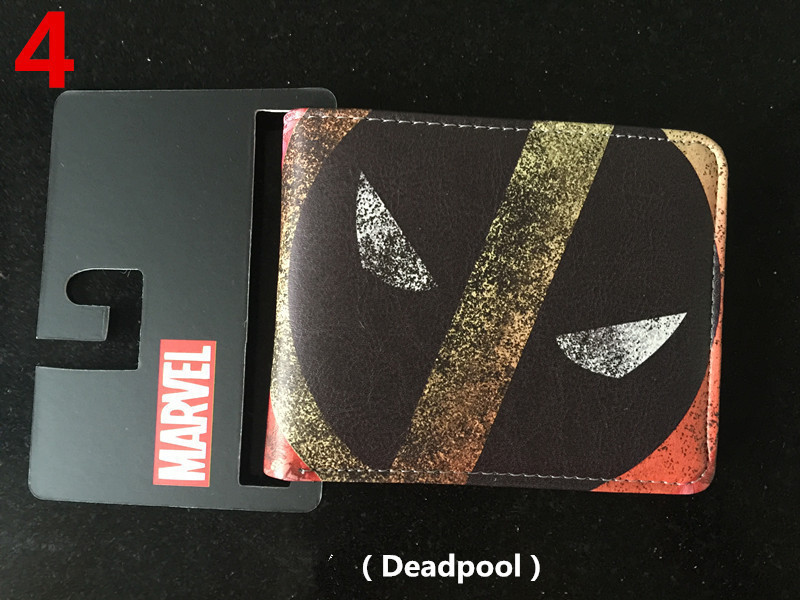 Deadpool deadpool cartera corta Marvel Avengers superhéroe pu cambio cartera