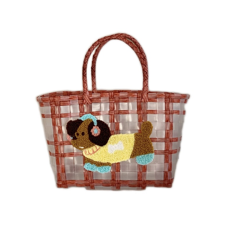 かわいい子犬のハンドバッグ、小さなトートバッグ、ショッピング用の編まれた野菜バスケットバッグ、仕事や通勤用の多用途のハンドバッグ、小さなバッグ|undefined