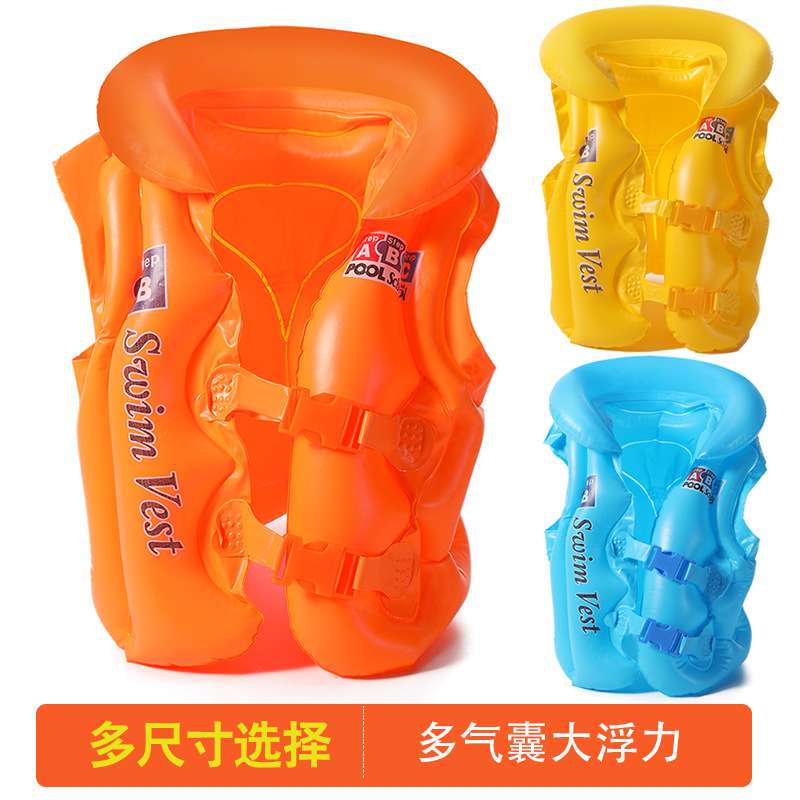 Chaleco de natación para niños, chaleco salvavidas, chaleco de flotabilidad de natación para principiantes, traje de baño inflable profesional image 1