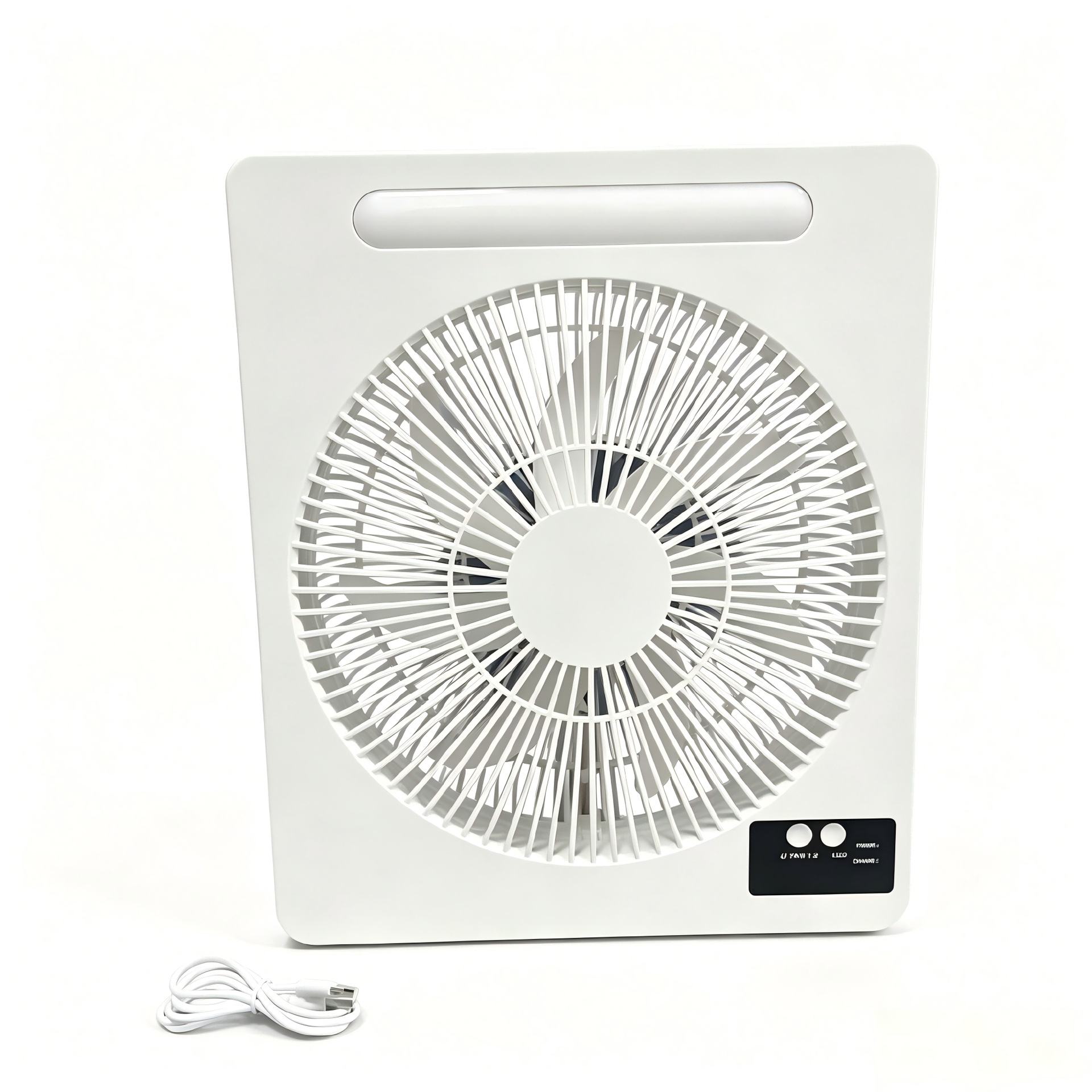 Solarfan de escritorio transfronterizo ventilador solar recargable de 10 pulgadas de consumo de energía de primera clase con luz al aire libre para uso doméstico image 6